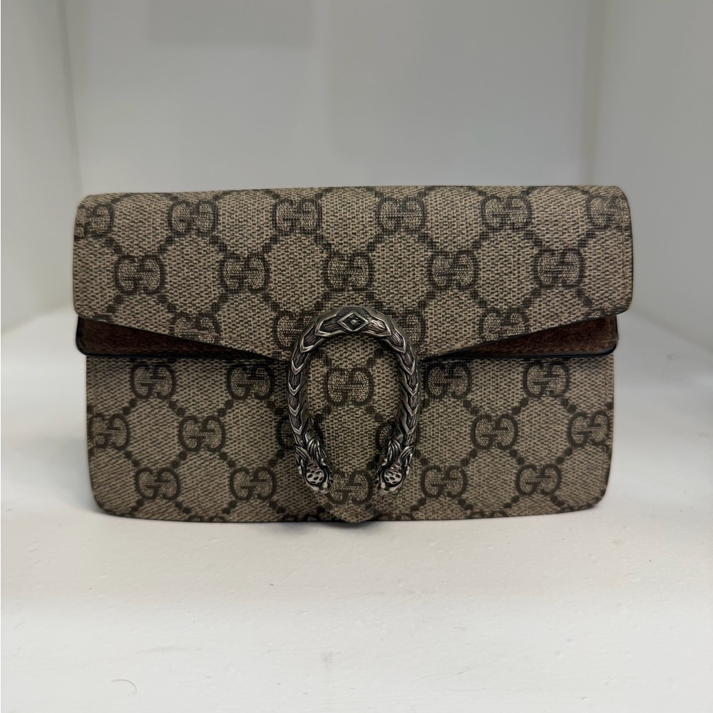 Gucci Beige Brown GG crossbody authentic